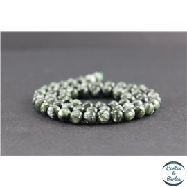 Perles en séraphinite de Russie - Rondes/6mm - Grade AA