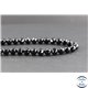 Perles facettées en tourmaline noire de Madagascar - Rondes/8 mm - Grade AB