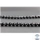 Perles facettées en tourmaline noire de Madagascar - Rondes/8 mm - Grade AB