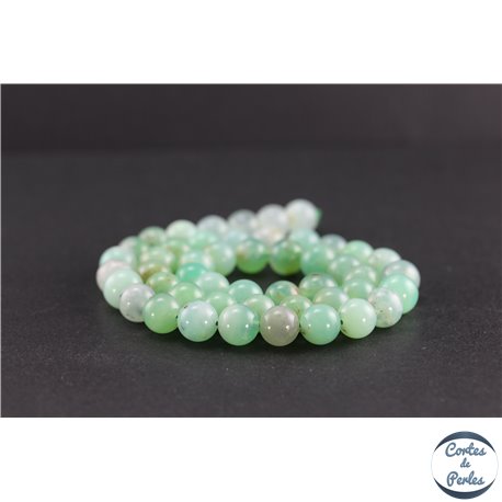 Perles en chrysoprase d'Australie - Rondes/8mm - Grade A+