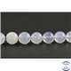 Perles en calcédoine light de Turquie - Rondes/8mm - Grade A