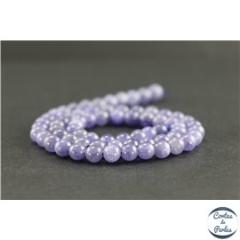 Perles en tanzanite de Tanzanie - Rondes/6mm - Grade A