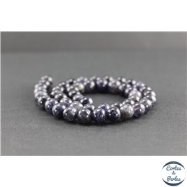 Perles en iolite de Madagascar - Rondes/8mm - Grade A