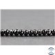 Perles facettées en tourmaline noire de Madagascar - Roues/6 mm - Grade AB
