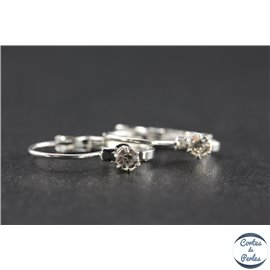 Support boucles d'oreilles - 21 mm - Argenté