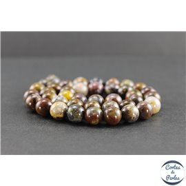 Perles en pietersite de Chine - Rondes/10mm - Grade AB