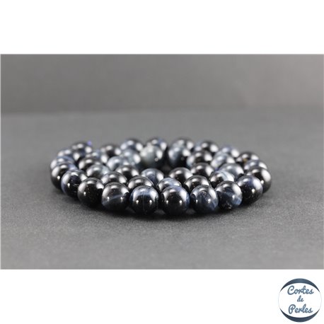 Perles en oeil de faucon - Rondes/10mm - Grade A