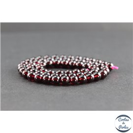 Perles en grenat du Brésil - Rondes/6mm - Grade AA