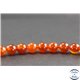 Perles en cornaline du Yémen - Rondes/8mm - Grade AA