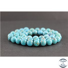 Perles en turquoise HuBei - Rondes/8.5mm - Grade AB