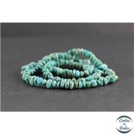 Perles en turquoise HuBei - Chips/6mm - Grade AB
