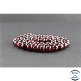 Perles en grenat du Brésil - Rondes/8mm - Grade AA