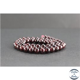 Perles en grenat du Brésil - Rondes/7mm - Grade A