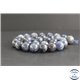 Perles en apatite grise de Madagascar - Rondes/12mm - Grade AB