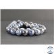 Perles en apatite grise de Madagascar - Rondes/12mm - Grade AB