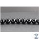 Perles en tourmaline noire de Madagascar - Rondes/12mm - Grade AB