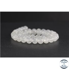 Perles en pierre de Lune arc en ciel du Sri Lanka - Rondes/8 mm - Grade AB
