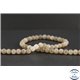 Perles en pierre de Soleil grise - Rondes/6mm - Grade AB