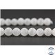 Perles en sélénite de Russie - Rondes/8mm - Grade A