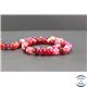 Perles en agate dark fuschia - Rondes/8mm
