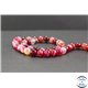 Perles en agate dark fuschia - Rondes/8mm