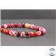 Perles en agate dark fuschia - Rondes/8mm