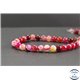 Perles en agate dark fuschia - Rondes/8mm