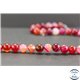 Perles en agate dark fuschia - Rondes/8mm