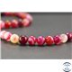 Perles en agate dark fuschia - Rondes/8mm