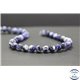 Perles en sodalite d'Afrique du Sud - Rondes/8mm - Grade AB+