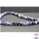 Perles en sodalite d'Afrique du Sud - Rondes/8mm - Grade AB+