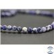 Perles en sodalite d'Afrique du Sud - Rondes/6mm - Grade AB+