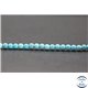 Perles en howlite turquoise - Rondes/4mm