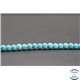 Perles en howlite turquoise - Rondes/4mm