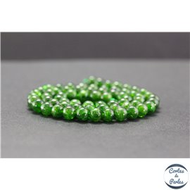 Perles en diopside de Russie - Rondes/6mm - Grade A+