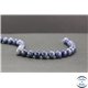 Perles en dumortiérite d'Afrique du Sud - Rondes/8mm - Grade AA