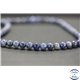 Perles en dumortiérite d'Afrique du Sud - Rondes/6mm - Grade AA