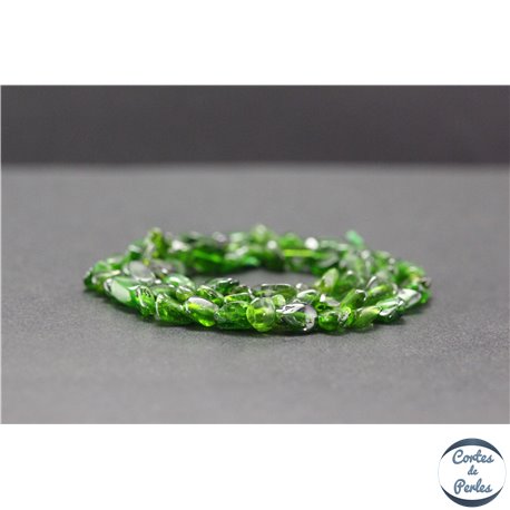 Perles en diopside de Russie - Nuggets/5-8mm