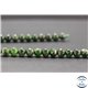 Perles en diopside de Russie - Rondes/6mm - Grade AB