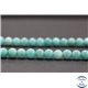 Perles en amazonite du Pérou - Rondes/6mm - Grade AA