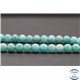 Perles en amazonite du Pérou - Rondes/6mm - Grade AA