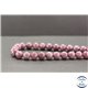 Perles en lépidolite du Brésil - Rondes/10mm - Grade A