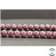 Perles en lépidolite du Brésil - Rondes/10mm - Grade A
