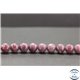 Perles en lépidolite du Brésil - Rondes/10mm - Grade A