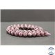 Perles en lépidolite du Brésil - Rondes/8mm - Grade A