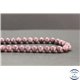 Perles en lépidolite du Brésil - Rondes/8mm - Grade A