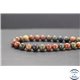 Perles en jaspe Picasso - Rondes/8mm - Grade A