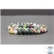 Perles en agate d'Inde - Rondes/6mm - Grade A