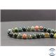 Perles en agate d'Inde - Rondes/8mm - Grade A