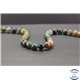 Perles en agate d'Inde - Rondes/8mm - Grade A